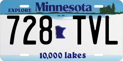 MN license plate 728TVL