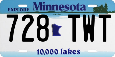 MN license plate 728TWT