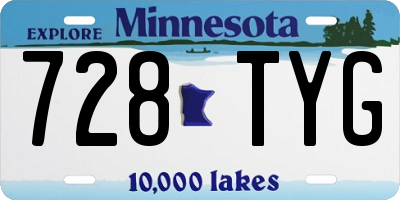 MN license plate 728TYG
