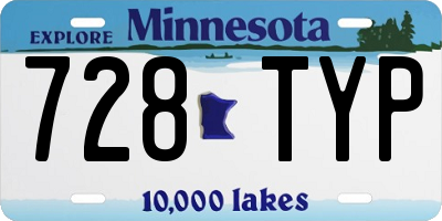 MN license plate 728TYP