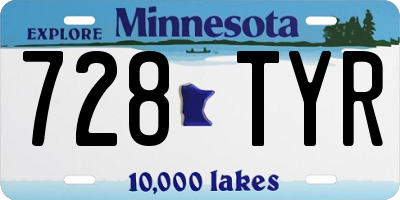 MN license plate 728TYR