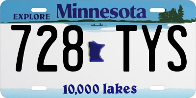 MN license plate 728TYS
