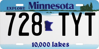 MN license plate 728TYT