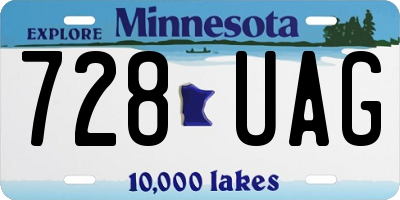 MN license plate 728UAG