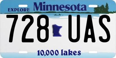 MN license plate 728UAS