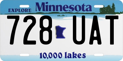 MN license plate 728UAT