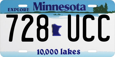 MN license plate 728UCC