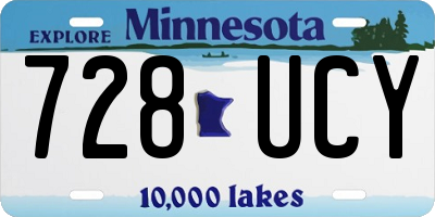 MN license plate 728UCY