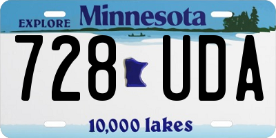 MN license plate 728UDA