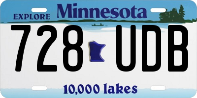 MN license plate 728UDB
