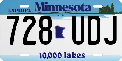 MN license plate 728UDJ
