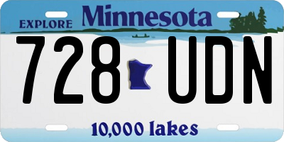 MN license plate 728UDN