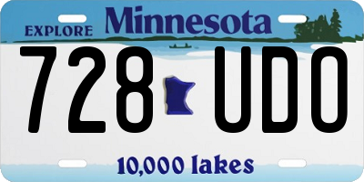MN license plate 728UDO