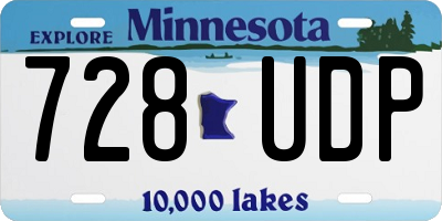 MN license plate 728UDP