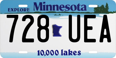 MN license plate 728UEA