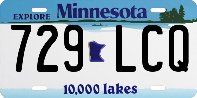 MN license plate 729LCQ