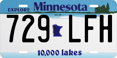 MN license plate 729LFH