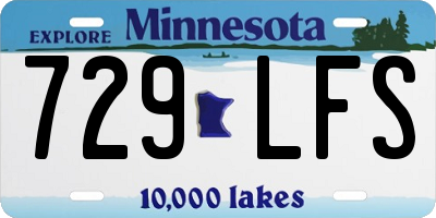 MN license plate 729LFS