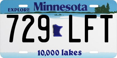MN license plate 729LFT