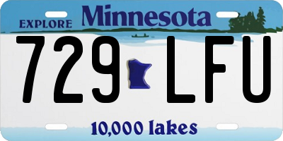 MN license plate 729LFU