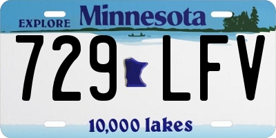 MN license plate 729LFV