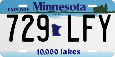 MN license plate 729LFY