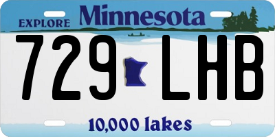 MN license plate 729LHB