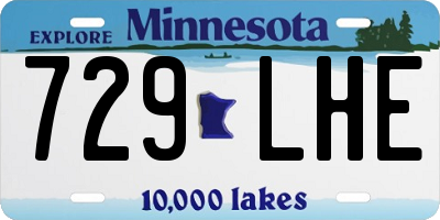 MN license plate 729LHE