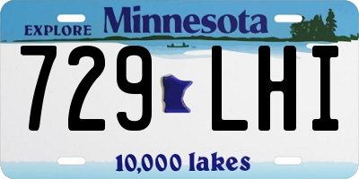 MN license plate 729LHI
