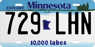 MN license plate 729LHN