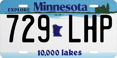 MN license plate 729LHP