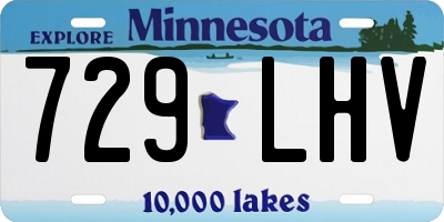 MN license plate 729LHV