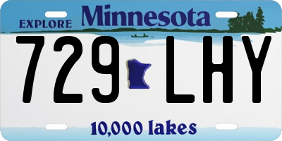 MN license plate 729LHY