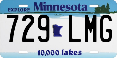 MN license plate 729LMG