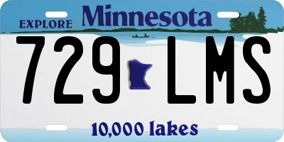 MN license plate 729LMS