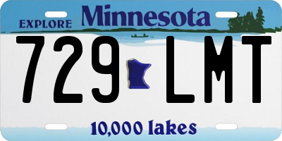 MN license plate 729LMT
