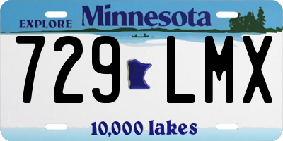 MN license plate 729LMX
