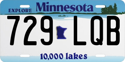 MN license plate 729LQB