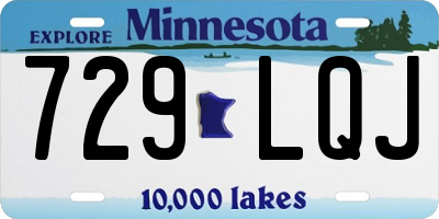 MN license plate 729LQJ