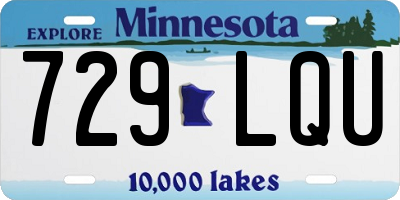 MN license plate 729LQU