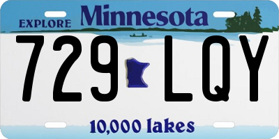 MN license plate 729LQY