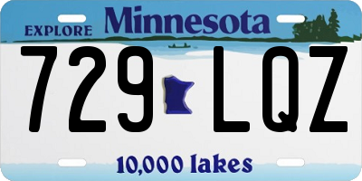 MN license plate 729LQZ