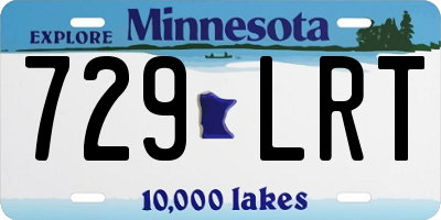 MN license plate 729LRT