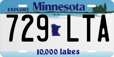 MN license plate 729LTA