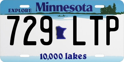 MN license plate 729LTP