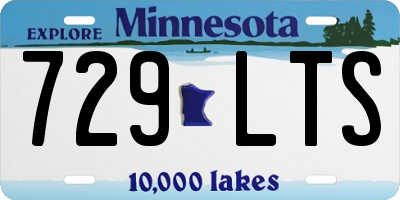 MN license plate 729LTS
