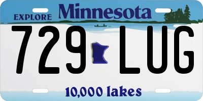 MN license plate 729LUG