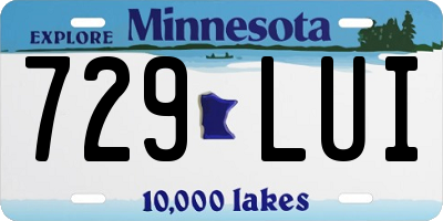 MN license plate 729LUI