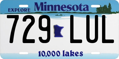 MN license plate 729LUL