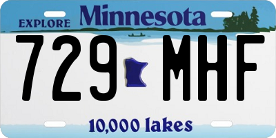 MN license plate 729MHF
